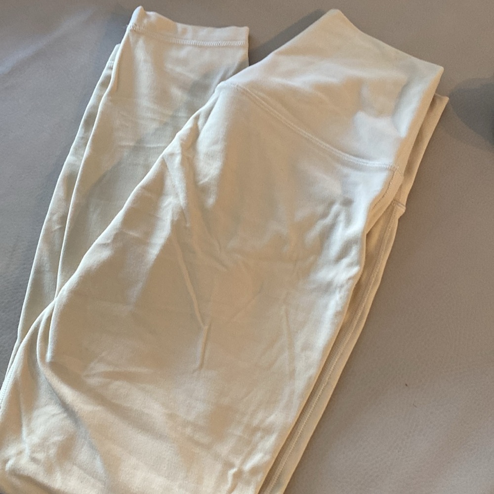 lululemon athletica Cream/Off-White Leggings